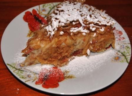 Варшавский яблочный пирог в мультиварке