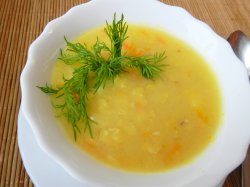Вкусный гороховый суп в мультиварке