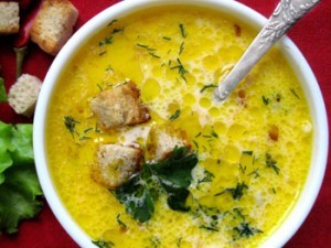 Суп с плавленым сыром в мультиварке